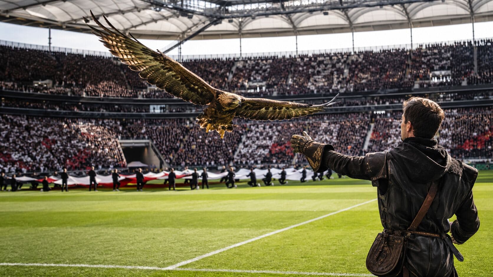 Eagle Before Kick-Off